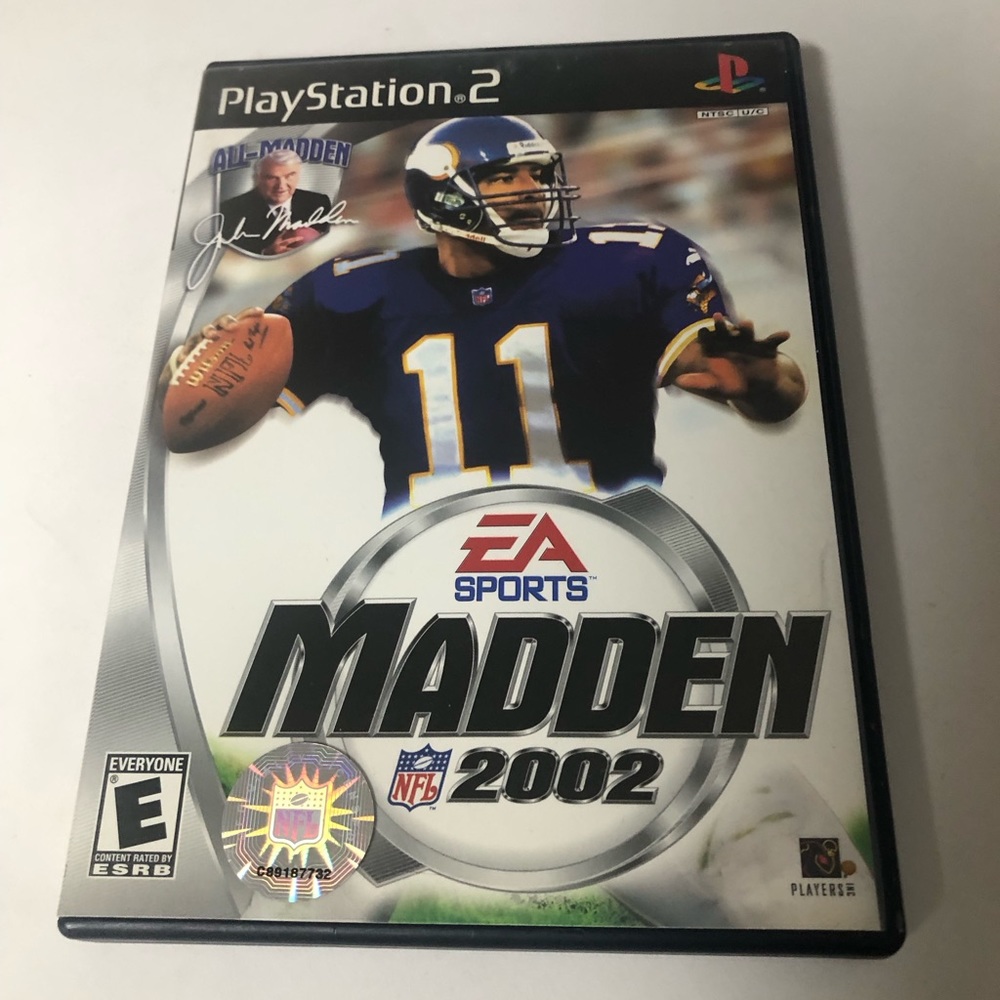 Madden NFL 2002 Video Game (Sony PlayStation 2, 2001) PS2 With‎ Manual
